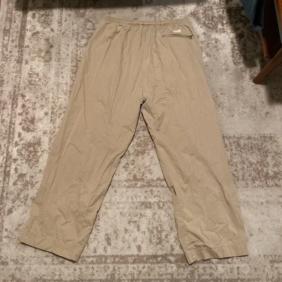 Vintage Polo Ralph Lauren elastic drawstring waist lightweight khaki chinos XL - Picture 3 of 10